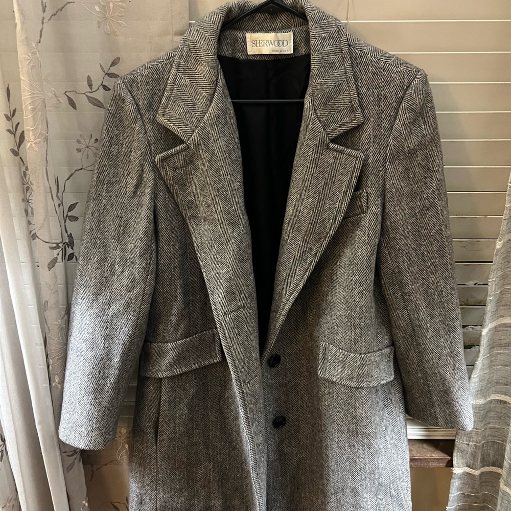 Vintage herringbone will coat